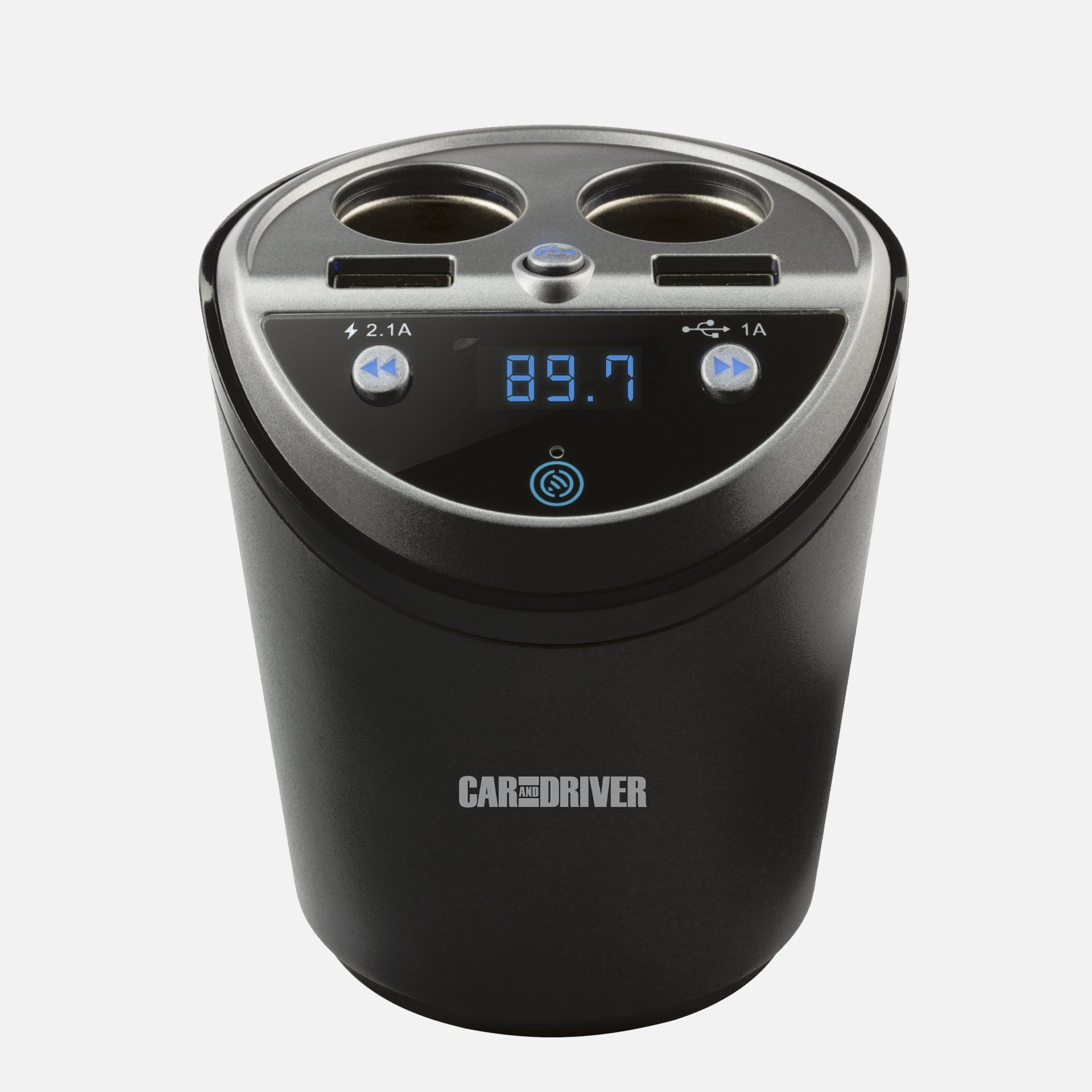 BLUETOOTH® POWER STATION FM TRANSMITTER & CAR CHARGER -CAR AND DRIVER