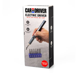 Car and Driver 24 pc Electric Precision Screwdriver Set
