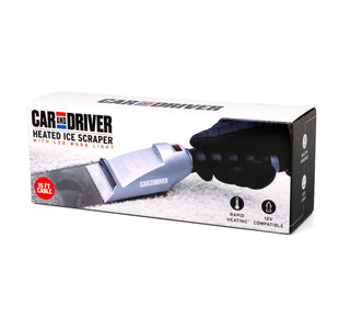 Car and Driver Heated Ice Scraper with LED Light & 15-ft. Cable